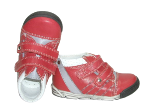 SKÓRZANE Trzewiki nieocieplane dziecięce Kornecki  3609 malina