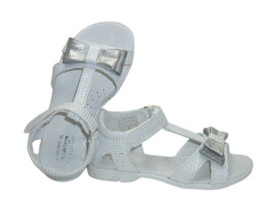 Sandały dziewczęce Kornecki 4522 biały/srebrny