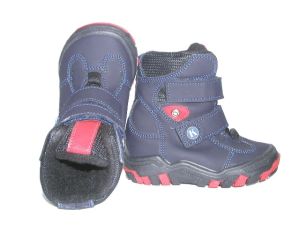 Trzewiki ocieplane zimowe Kornecki        6371 granat/nubuk