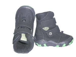 Trzewiki ocieplane zimowe Kornecki        6371 czarny/nubuk