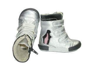 Trzewiki ocieplane zimowe Kornecki        6971 srebro