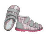 Sandały profilaktyczne Kornecki 01 RÓŻ KRATKA