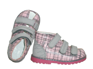 Sandały profilaktyczne  Kornecki 101 RÓŻ KRATKA