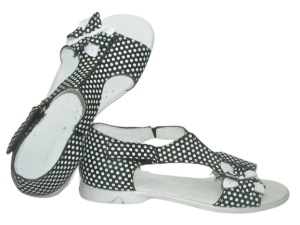 SKÓRZANE Sandały dziewczęce Kornecki 3739 czarny