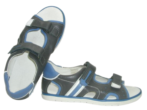 SKÓRZANE Sandały chłopięce 3747 gray